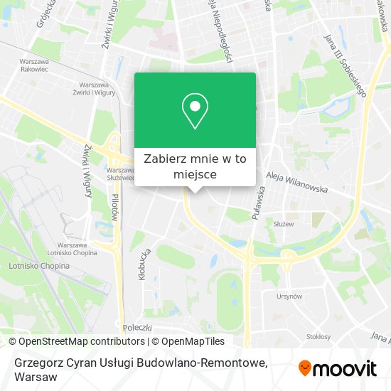 Mapa Grzegorz Cyran Usługi Budowlano-Remontowe