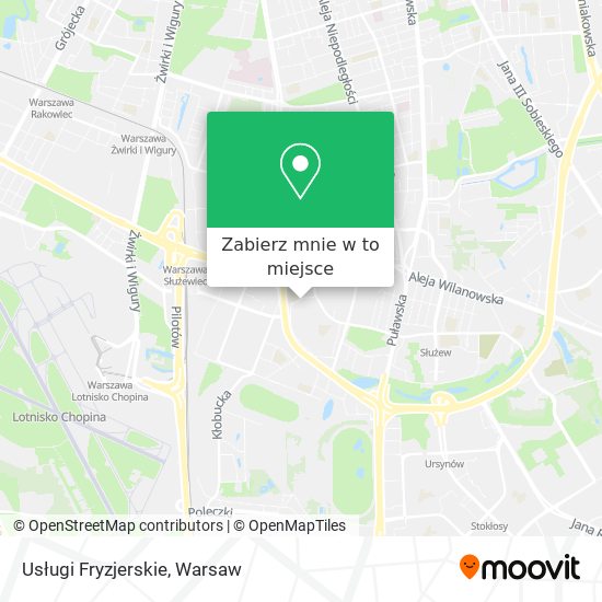 Mapa Usługi Fryzjerskie