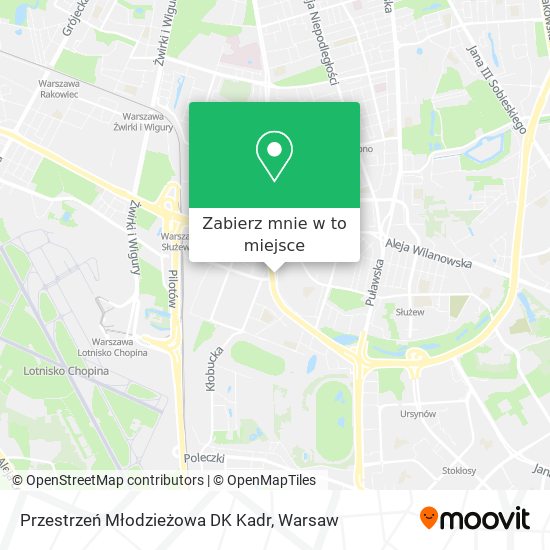 Mapa Przestrzeń Młodzieżowa DK Kadr