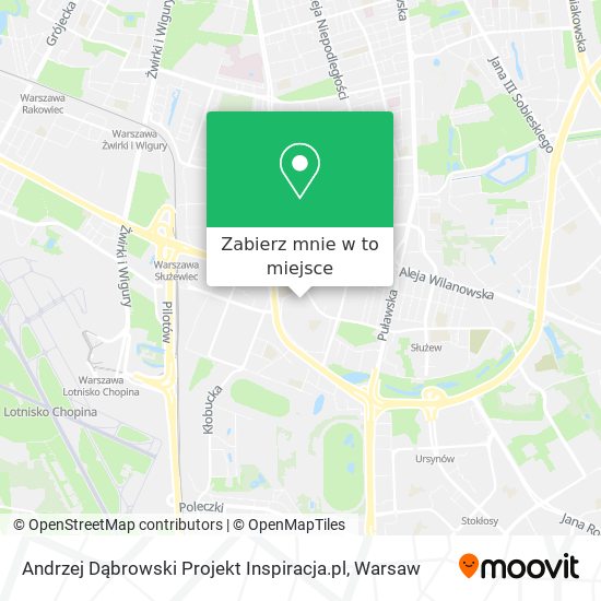 Mapa Andrzej Dąbrowski Projekt Inspiracja.pl