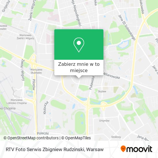 Mapa RTV Foto Serwis Zbigniew Rudzinski