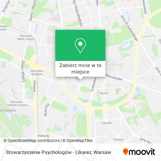 Mapa Stowarzyszenie Psychologów - Likarez