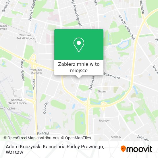 Mapa Adam Kuczyński Kancelaria Radcy Prawnego