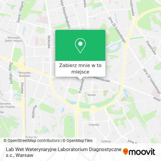 Mapa Lab Wet Weterynaryjne Laboratorium Diagnostyczne s.c.