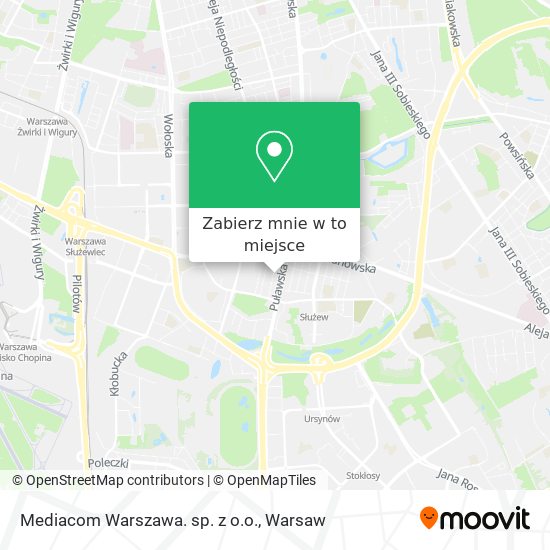 Mapa Mediacom Warszawa. sp. z o.o.