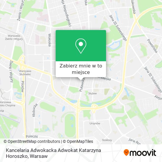 Mapa Kancelaria Adwokacka Adwokat Katarzyna Horoszko