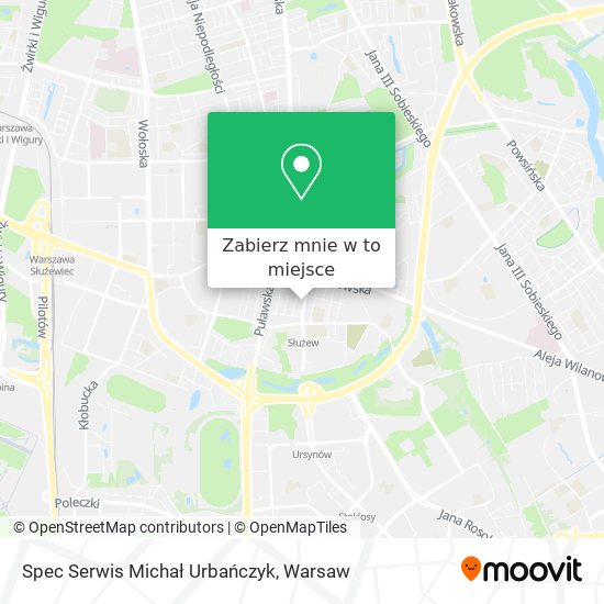 Mapa Spec Serwis Michał Urbańczyk