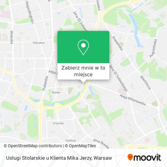 Mapa Usługi Stolarskie u Klienta Mika Jerzy