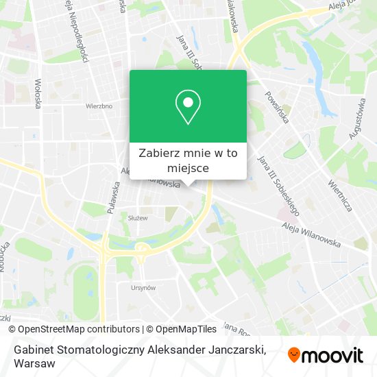 Mapa Gabinet Stomatologiczny Aleksander Janczarski