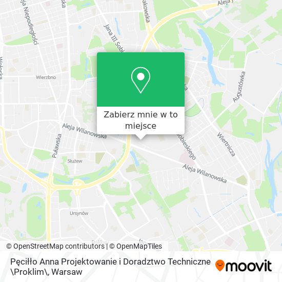 Mapa Pęciłło Anna Projektowanie i Doradztwo Techniczne \Proklim\