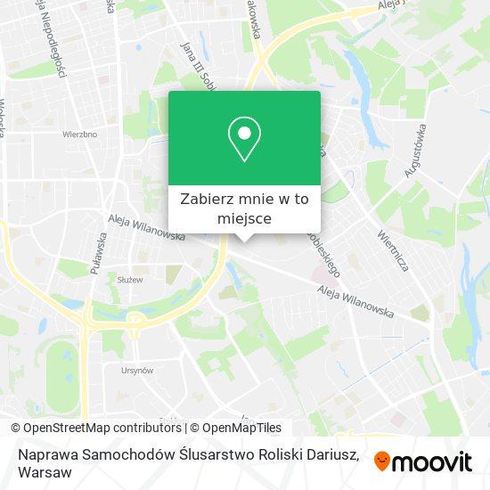 Mapa Naprawa Samochodów Ślusarstwo Roliski Dariusz