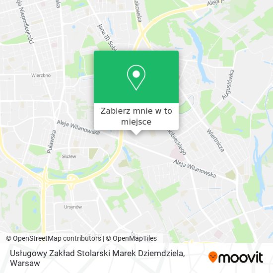 Mapa Usługowy Zakład Stolarski Marek Dziemdziela