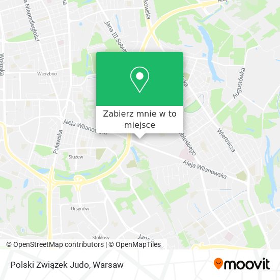 Mapa Polski Związek Judo