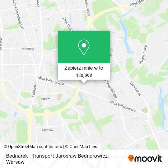 Mapa Bednarek - Transport Jarosław Bednarowicz