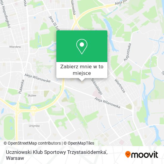 Mapa Uczniowski Klub Sportowy Trzystasiódemka'