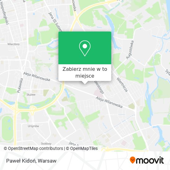 Mapa Paweł Kidoń