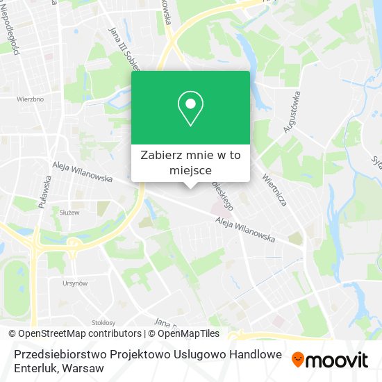 Mapa Przedsiebiorstwo Projektowo Uslugowo Handlowe Enterluk