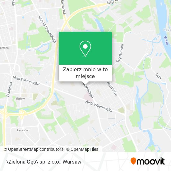 Mapa \Zielona Gęś\ sp. z o.o.