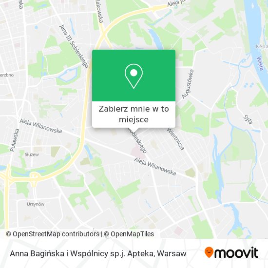 Mapa Anna Bagińska i Wspólnicy sp.j. Apteka