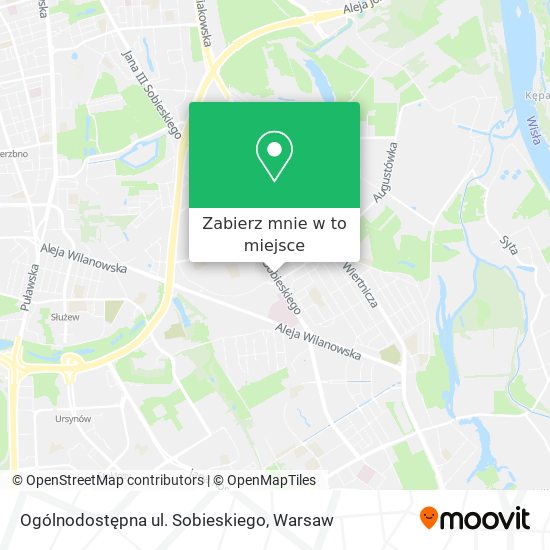 Mapa Ogólnodostępna ul. Sobieskiego