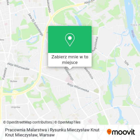 Mapa Pracownia Malarstwa i Rysunku Mieczysław Knut Knut Mieczysław