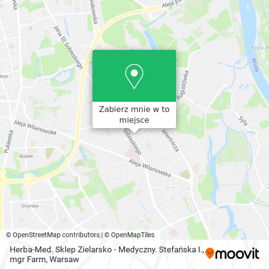 Mapa Herba-Med. Sklep Zielarsko - Medyczny. Stefańska I., mgr Farm