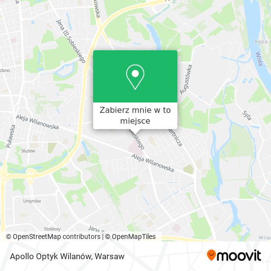 Mapa Apollo Optyk Wilanów