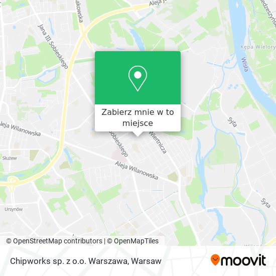 Mapa Chipworks sp. z o.o. Warszawa