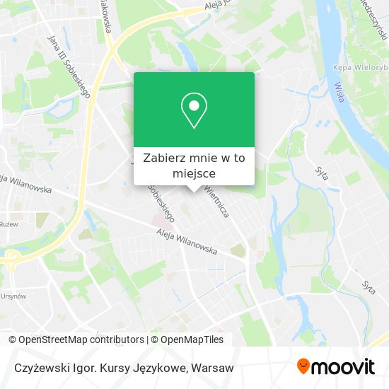 Mapa Czyżewski Igor. Kursy Językowe