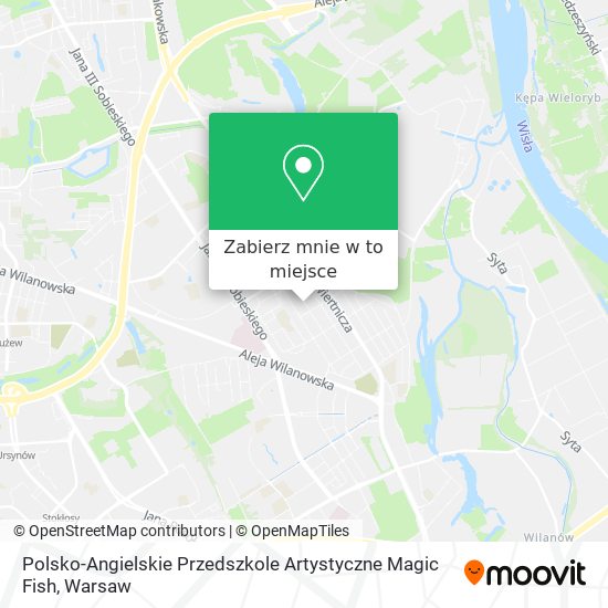 Mapa Polsko-Angielskie Przedszkole Artystyczne Magic Fish