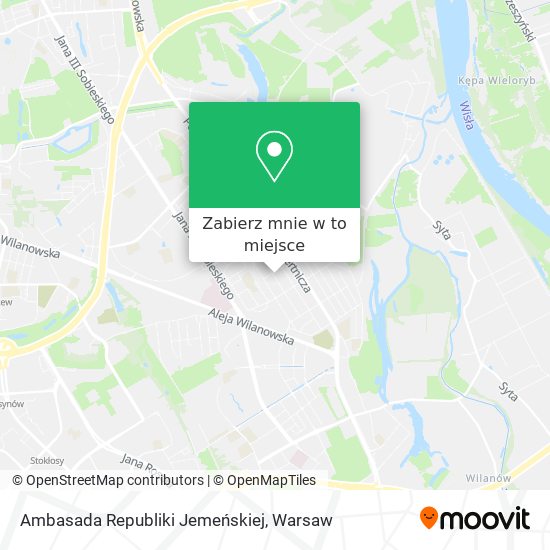 Mapa Ambasada Republiki Jemeńskiej