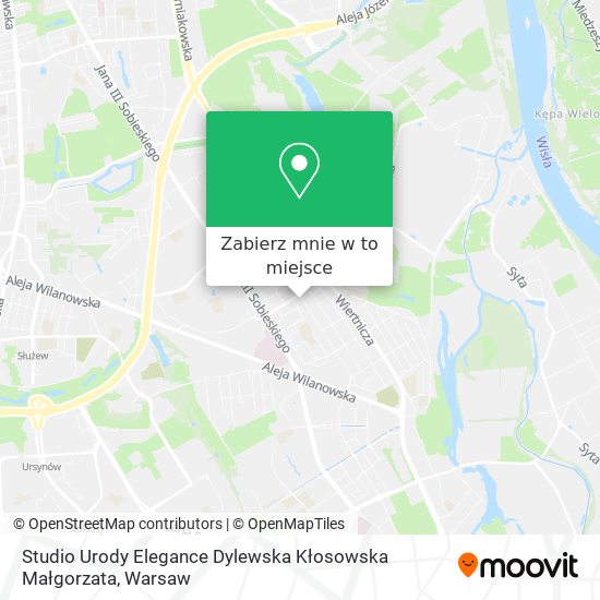 Mapa Studio Urody Elegance Dylewska Kłosowska Małgorzata