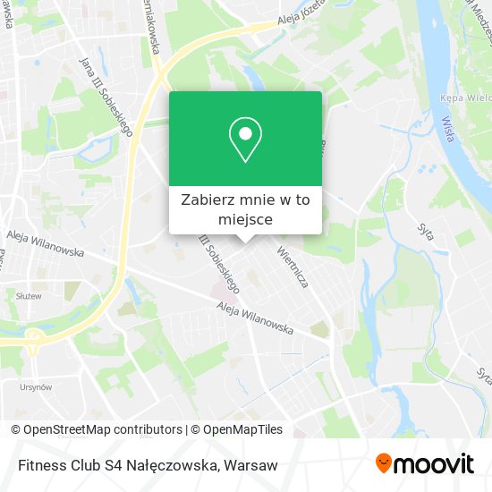 Mapa Fitness Club S4 Nałęczowska