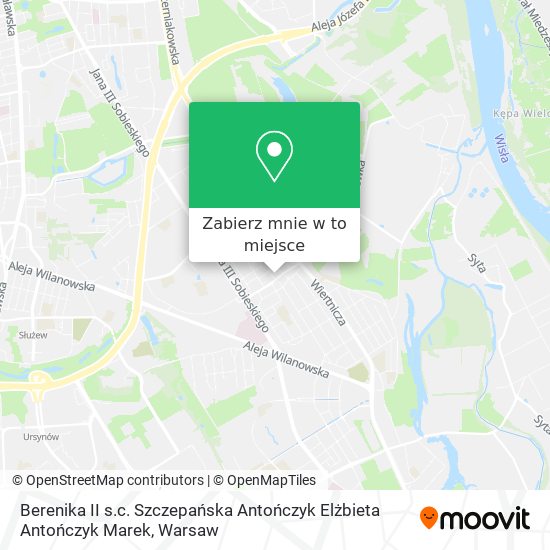 Mapa Berenika II s.c. Szczepańska Antończyk Elżbieta Antończyk Marek