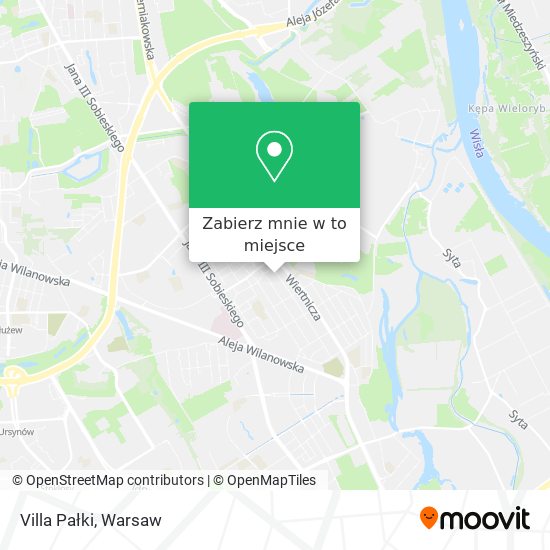 Mapa Villa Pałki