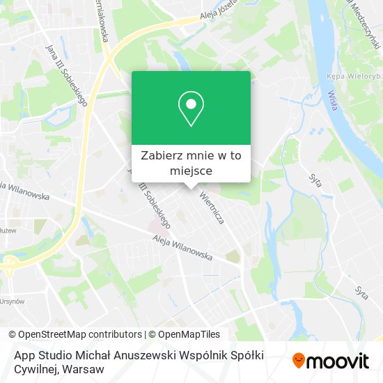 Mapa App Studio Michał Anuszewski Wspólnik Spółki Cywilnej