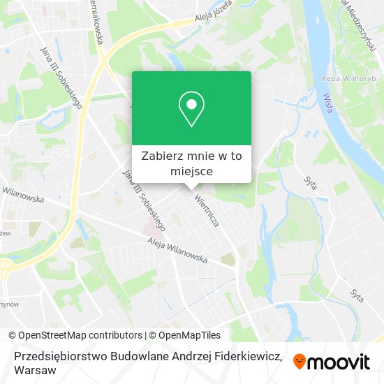 Mapa Przedsiębiorstwo Budowlane Andrzej Fiderkiewicz