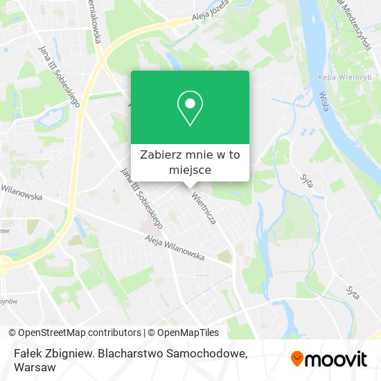 Mapa Fałek Zbigniew. Blacharstwo Samochodowe