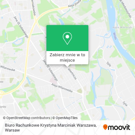 Mapa Biuro Rachunkowe Krystyna Marciniak Warszawa