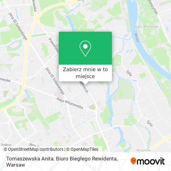 Mapa Tomaszewska Anita. Biuro Biegłego Rewidenta