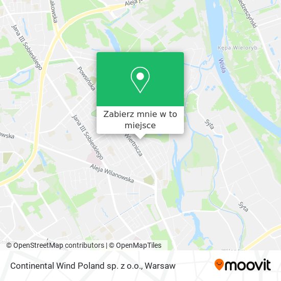 Mapa Continental Wind Poland sp. z o.o.