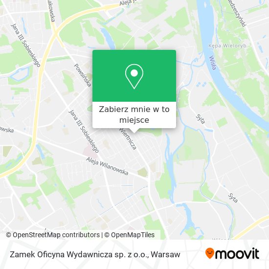 Mapa Zamek Oficyna Wydawnicza sp. z o.o.