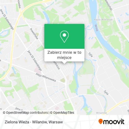 Mapa Zielona Wieża - Wilanów