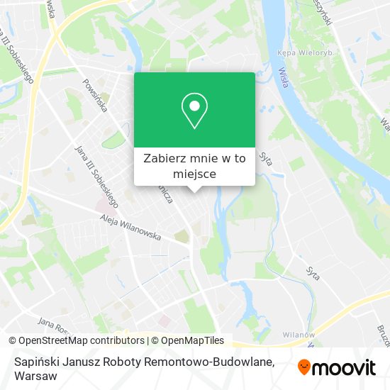 Mapa Sapiński Janusz Roboty Remontowo-Budowlane