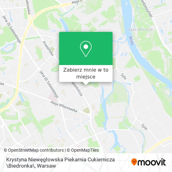 Mapa Krystyna Niewęgłowska Piekarnia Cukiernicza \Biedronka\