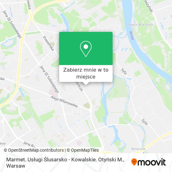 Mapa Marmet. Usługi Ślusarsko - Kowalskie. Otyński M.