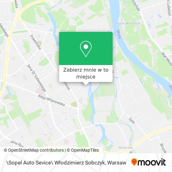 Mapa \Sopel Auto Sevice\ Włodzimierz Sobczyk