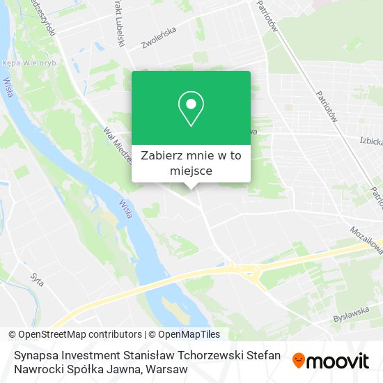 Mapa Synapsa Investment Stanisław Tchorzewski Stefan Nawrocki Spółka Jawna