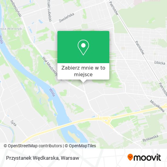 Mapa Przystanek Wędkarska