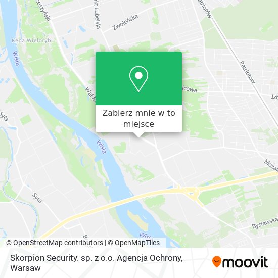 Mapa Skorpion Security. sp. z o.o. Agencja Ochrony